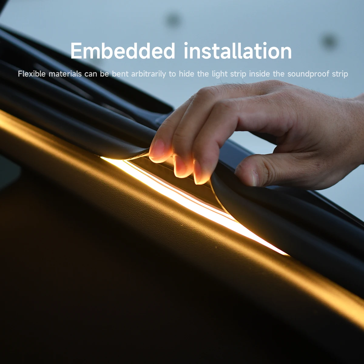 After Trunk Light for Tesla 2024-2025 New Model 3 LED Silicone Light Decoration Rear Ambient Lighting Modified Accessories