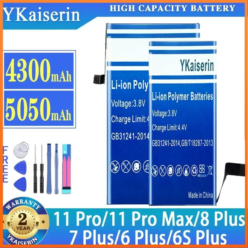 

Аккумулятор ykaisin Portablet для IPhone 11 8 7 6 6S Pro Max Plus 11pro/11pro Max 8Plus 7plus 6splus