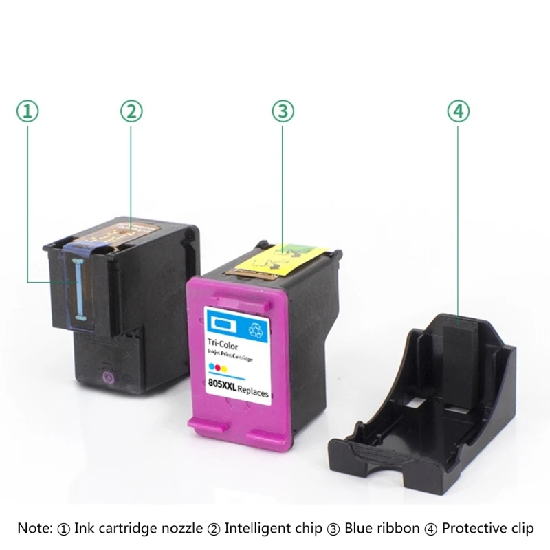 805XL Replacement Color Inkjet Ink Cartridge For HP DeskJet 1210 1212 Printer Long Lasting Prints with XXL Capacity