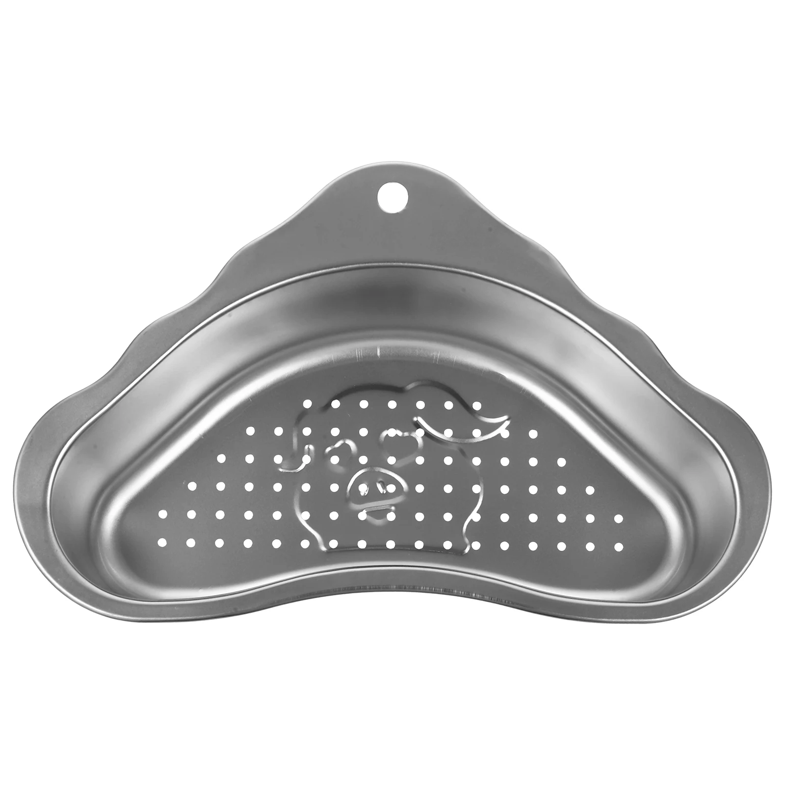 

Stainless Steel Draining Basket Sink Filter Multi-Purpose Food Strainer Storage Drying Rack Triangle Mesh