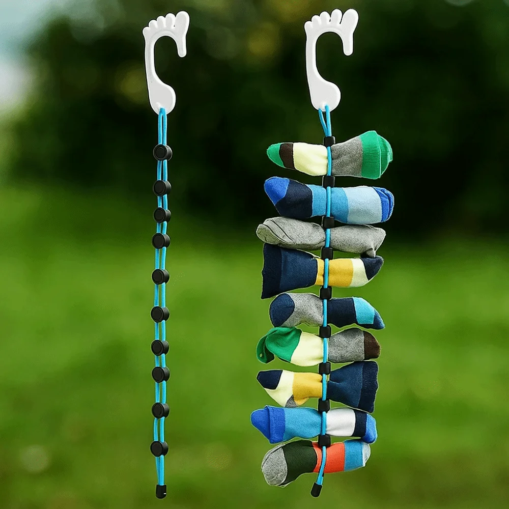 

3Pcs Plastic Sock Organizer Large Capacity Hanging Sock Hanger Space Saving Pairs Storage Sock Drying Device Travel