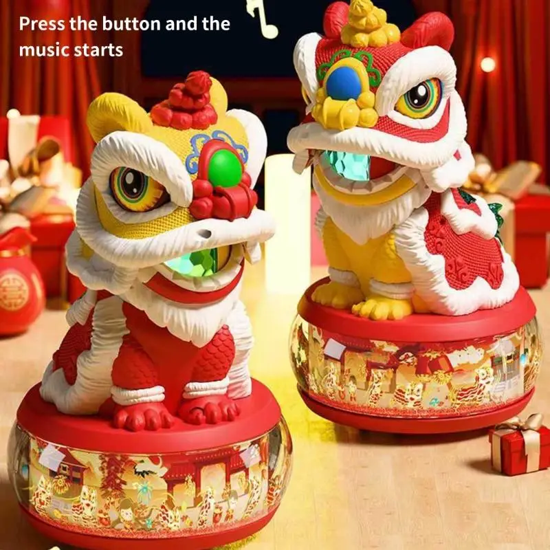 Interactive Childrens Toy Lions Featuring Automatic Head Movement Color Changing Lights and Sound Effects A2UB