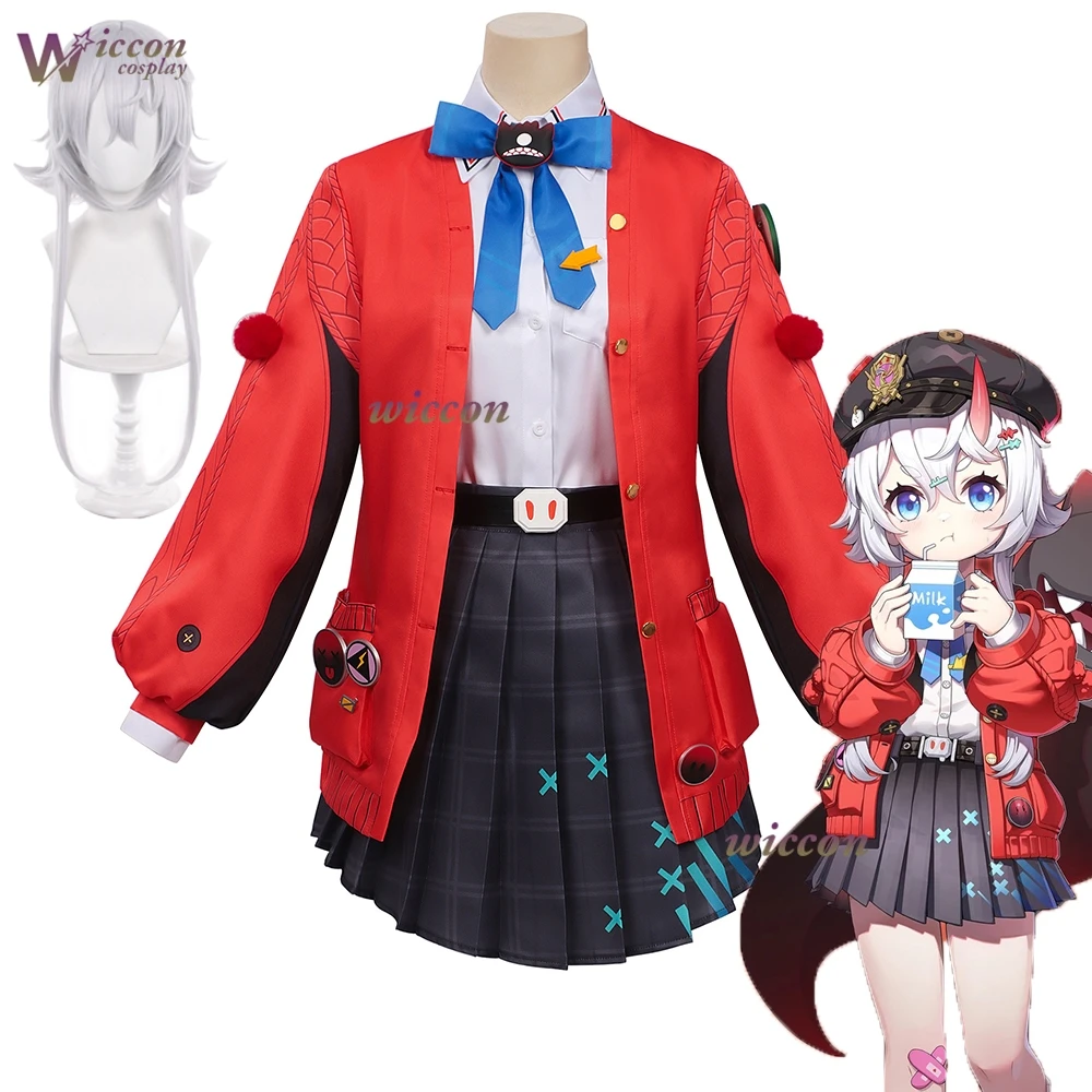 

NTE Morning Mist Nanari Cosplay Costume Neverness to Everness Morning Mist Coat Shirt Skirt Socks Full Set Cosplay Party