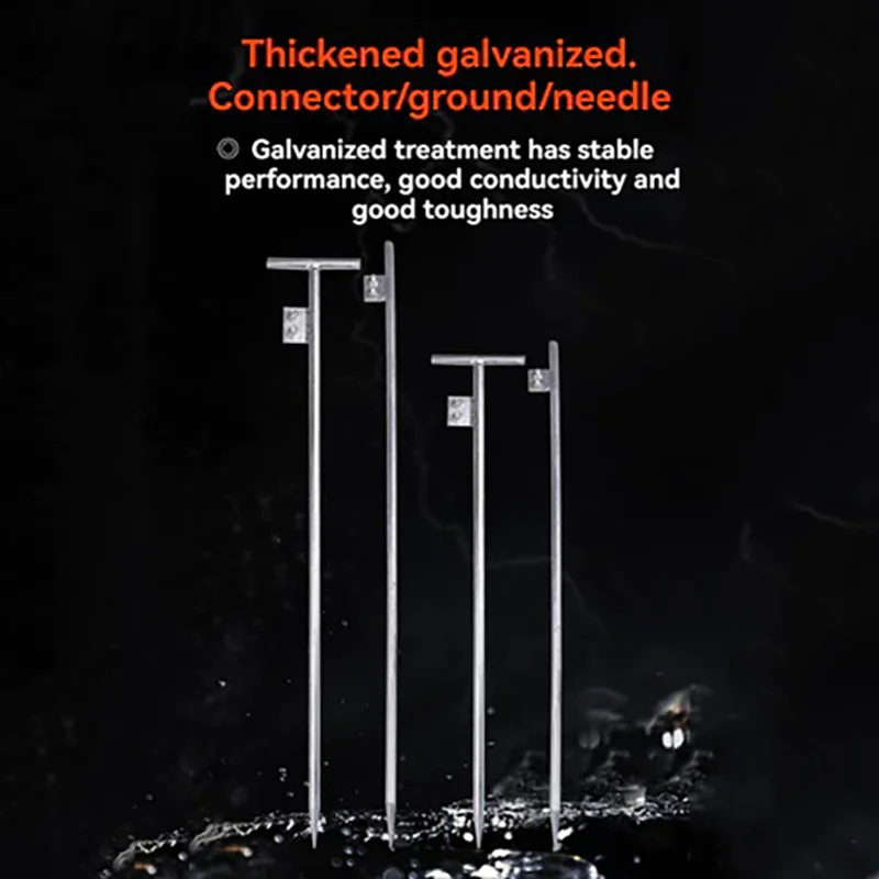 Galvanized Grounding Rod For Household Outdoor Lightning Rod For Lighting Protection