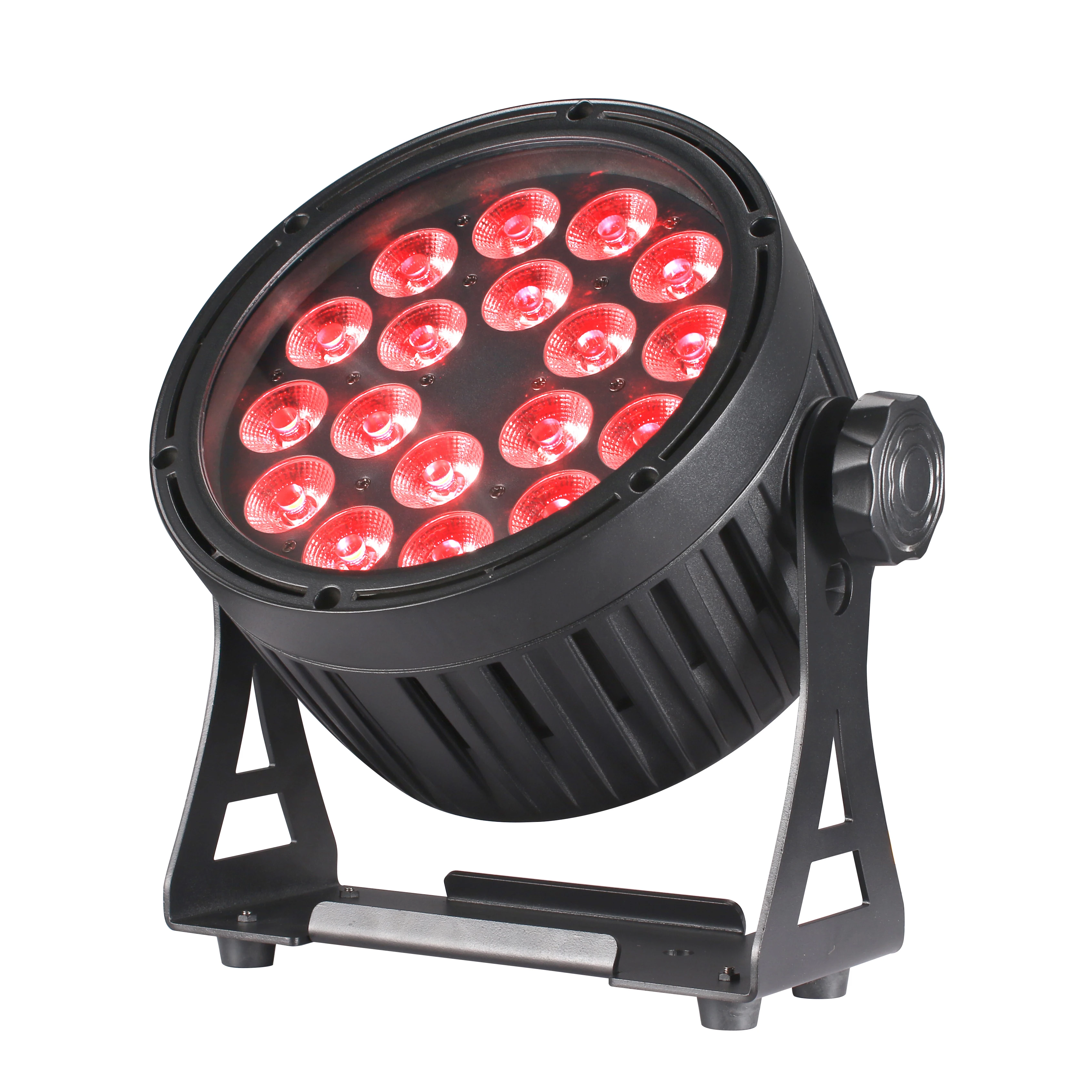L-111 New Wedding DJ Outdoor 18x18w Rgbwa Uv 6in1 Led Flat Par Can Stage Lights