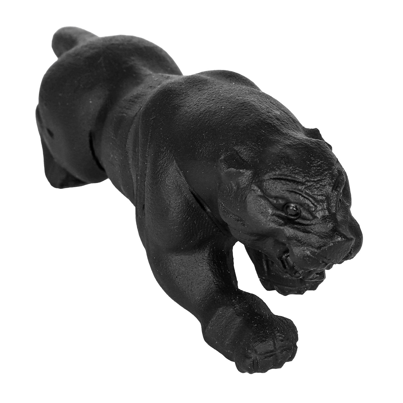 

4.3"-4.5" Hand Carved Black Panther Figurine Healing Black Obsidian Animal Stone Statue For Desktop Ornaments Home Decor