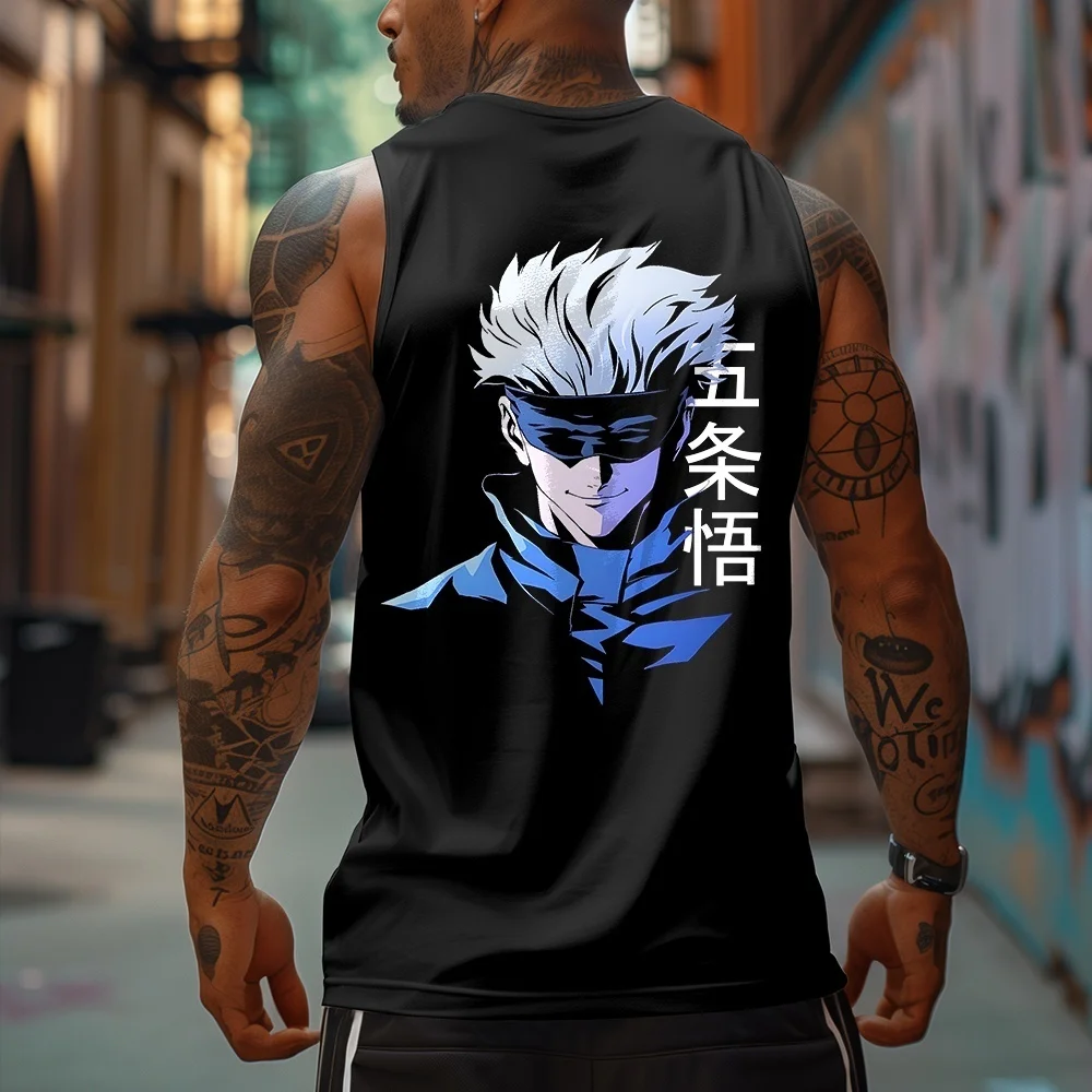 2025Vest Anime Spell Battle One Piece Naruto Dragon Ball Series Top senza maniche per adulti e bambini Abbigliamento interno estivo e autunnale