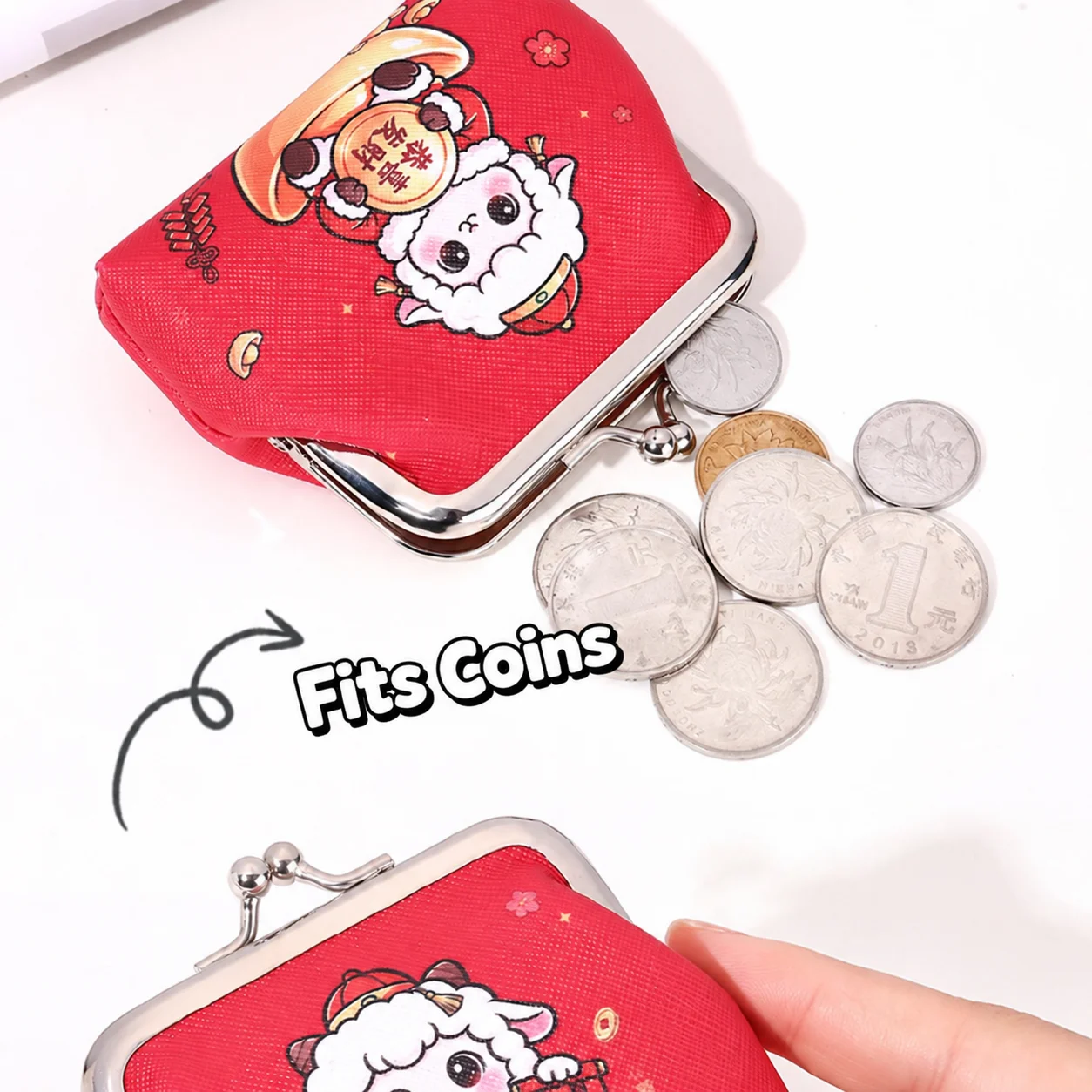 Small Change Storage Pouch Canvas Loose Change Purse Coin Bag Cartoon Kids Coin Purse For Daily Coin Storage Backpack Pocket