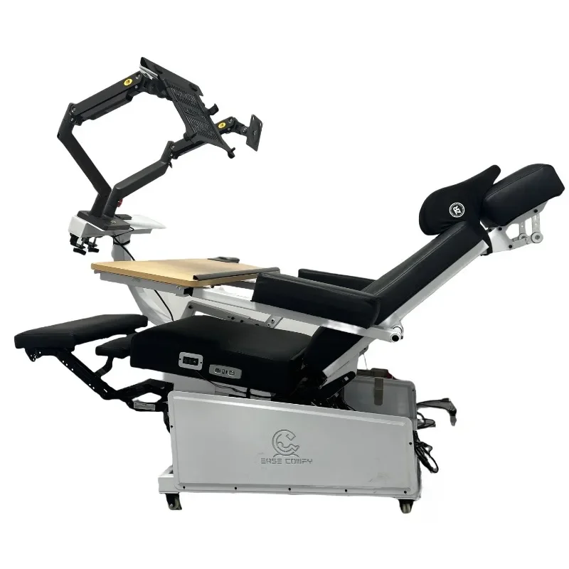 EASE TRIO 3 Recline  Computer Cockpit for up to 3 Monitors  zero Gravity  Chair Heat Cool Massage Seat Comfortable and Cheap