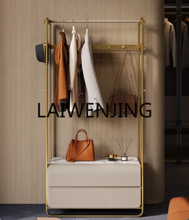 Light Luxury Coat Rack Bedroom and Household Floor Stainless Steel Customized High-End Simple Storage Clothesline Pole