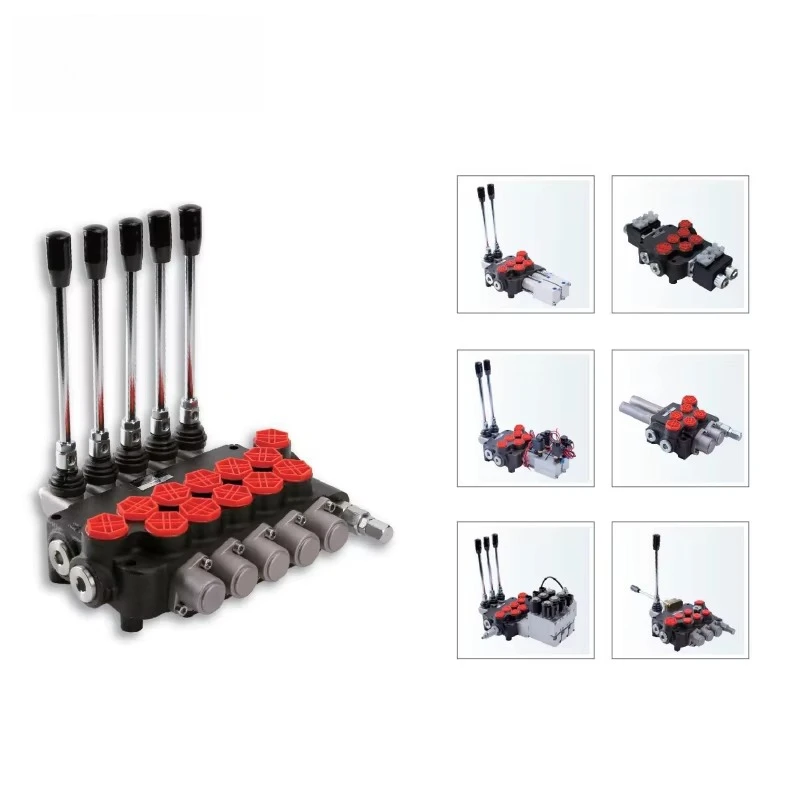Hot selling：Hydraulic Directional Control Valve Block 40L/min 2 3 Spools Ways Valve 2P40 3P40 Hydraulic Monoblock Directional