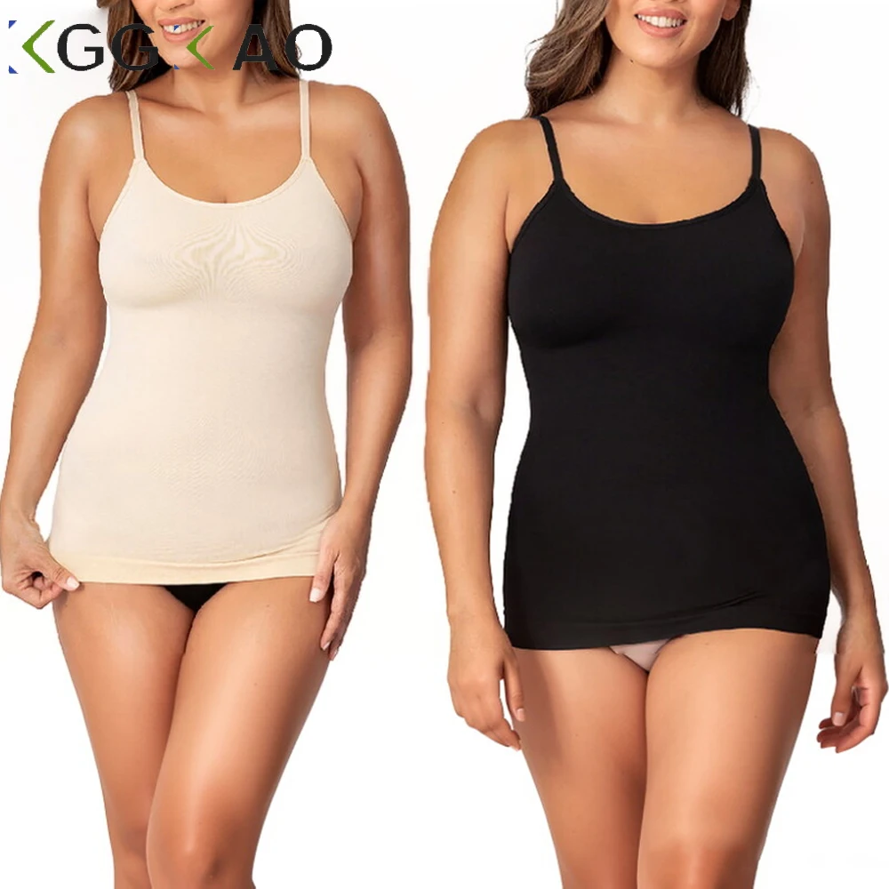1PCS Scoop Neck Cami Body Shaper for Women, Seamless Tummy Control Tank Top Camisole, Soft Stretch Slimming Inner Tops