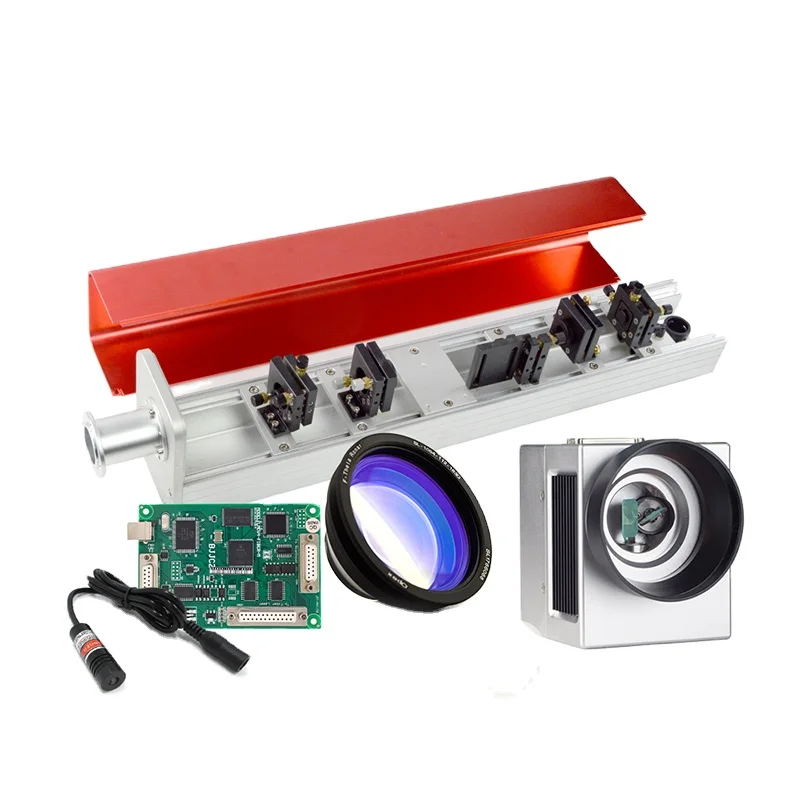 

YAG Path Galvo Head Set Scan Lens Mirror 2Pcs Red Light +JCZ USB Control Card for YAG Marking Machine
