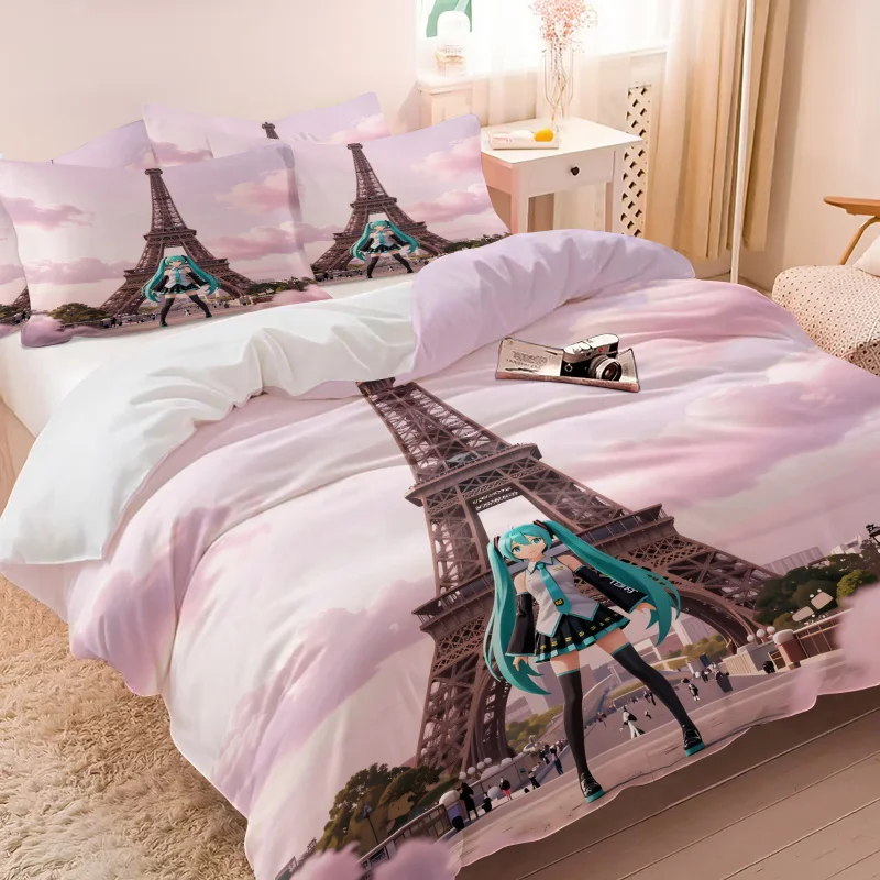 hatsune-miku-paris-eiffel-tower-duvet-cover-set-anime-girl-bedding-with-pillowcases-gaming-room-teens-bedroom-decor-fans-gift