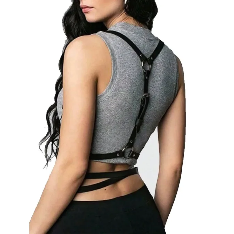 Women's Black Shoulder Straps, Y2K Fashion Jackets, Dress Accessories, Body Straps, Casual Daily Accessories Suspenders