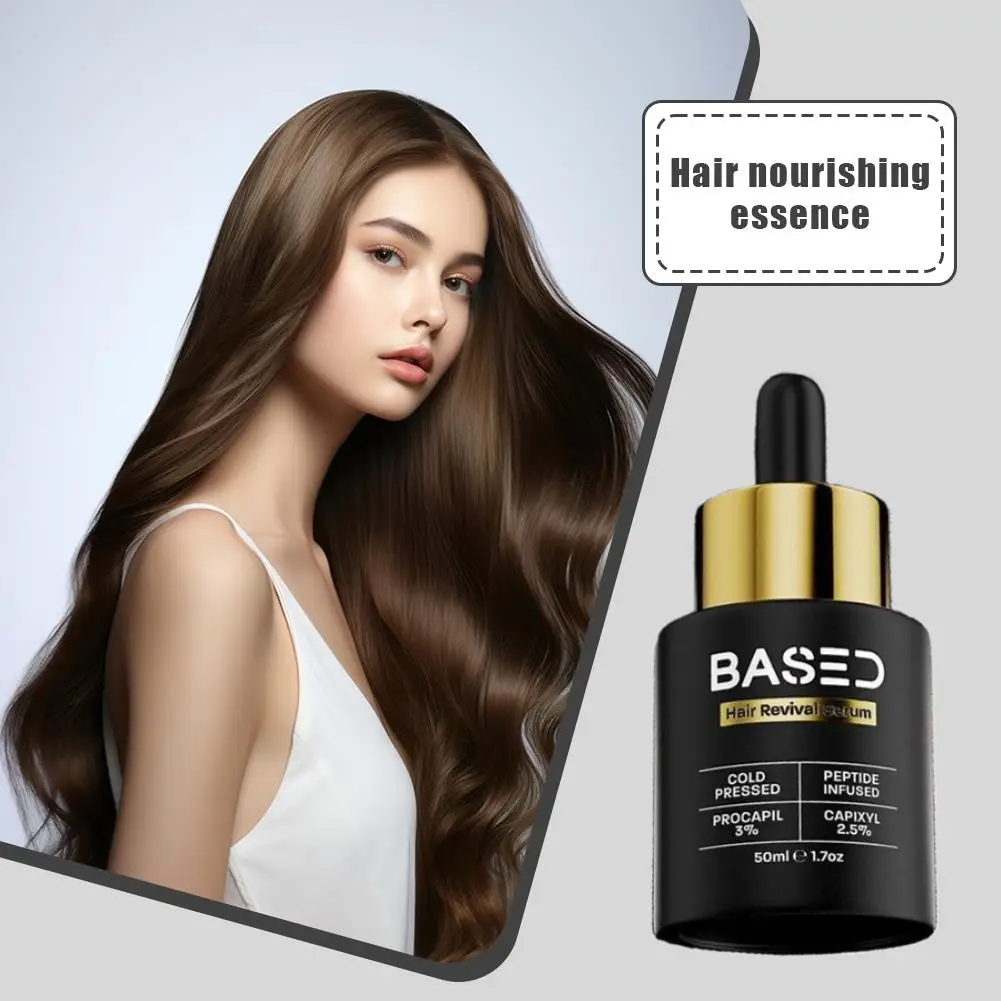 

BASED Мягко защищает кожу головы, питательная эссенция для волос, восстанавливающая сыворотка для волос холодного отжима, пептидное лечение роста волос