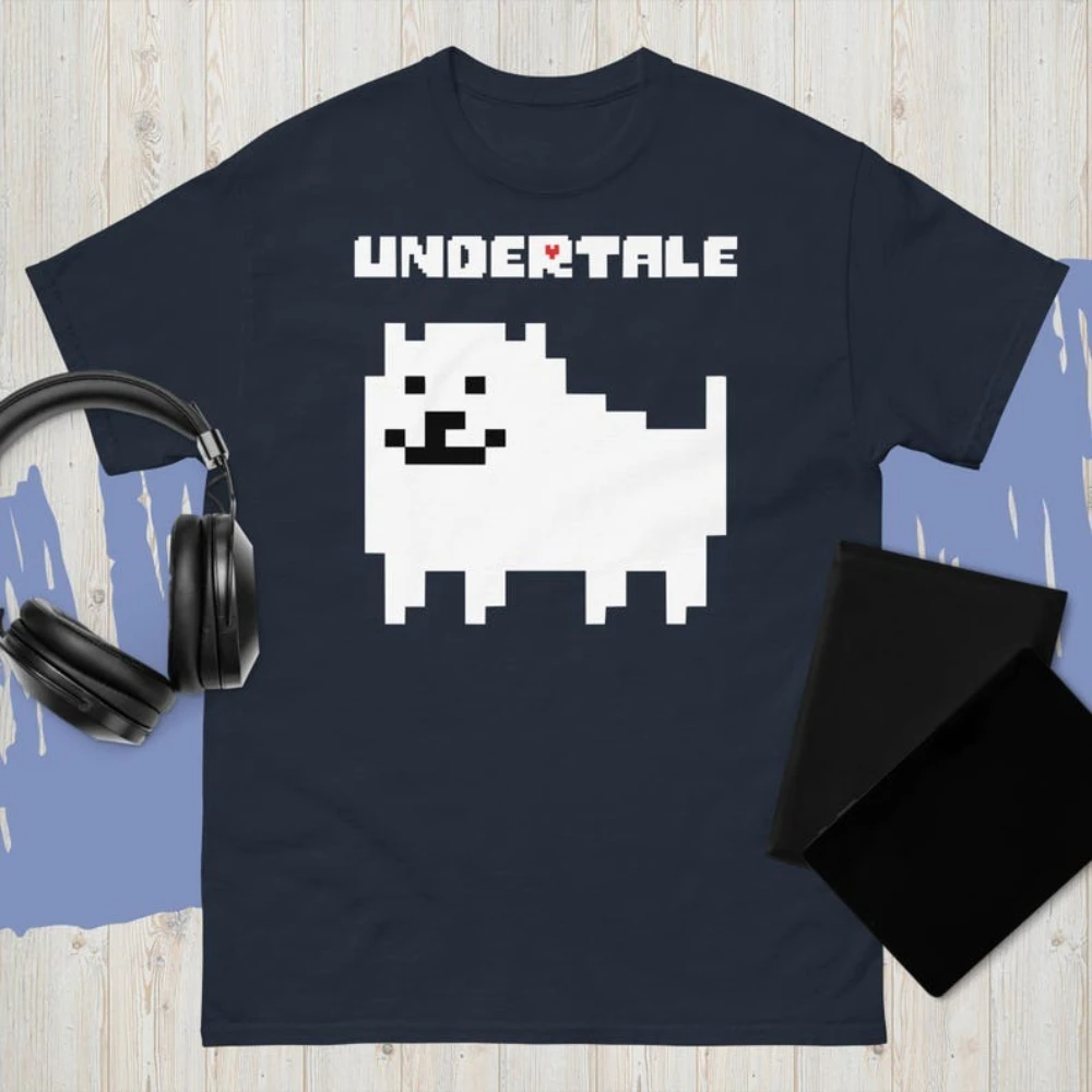 New Undertale Toby Dog T-shirt Men'S Women'S Ashion Casual Cotton Graphic T Shirts Streetwear Tops Tee Breathable Camisetas
