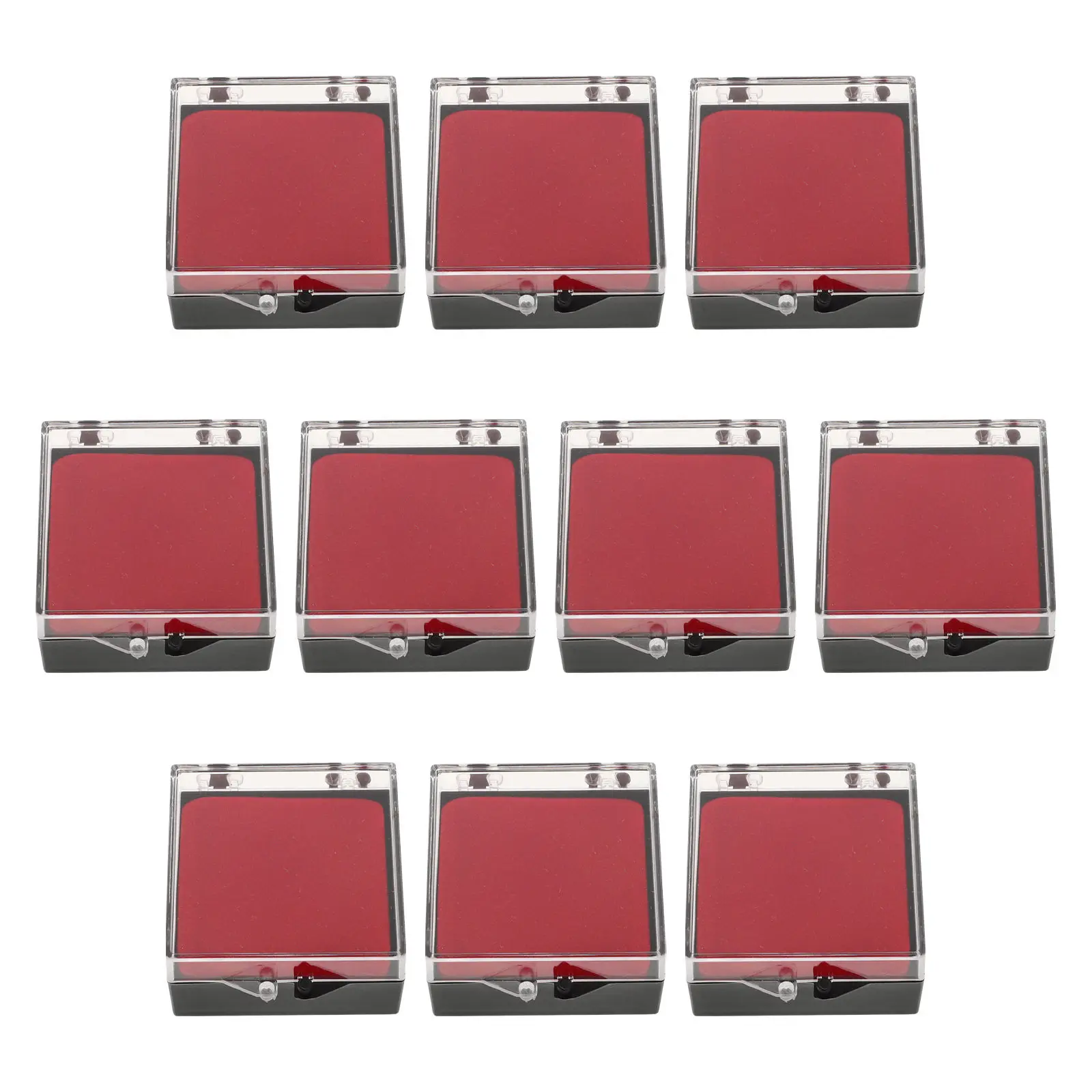 

10 шт. прозрачных миниатюрных коробочек для хранения ювелирных украшений, компактный органайзер для колец и серег, шкатулка для сокровищ