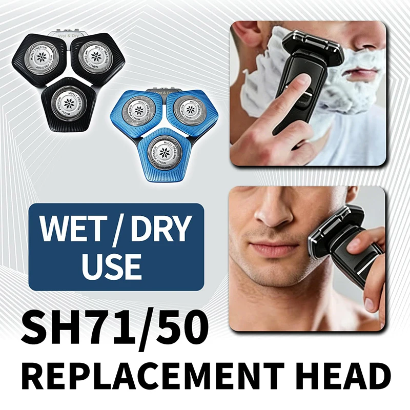 Professional SH71/50 Replacement Shaving Heads Compatible with Philips Shavers Series S5000 (S5XXX) S7000 (S7XXX)