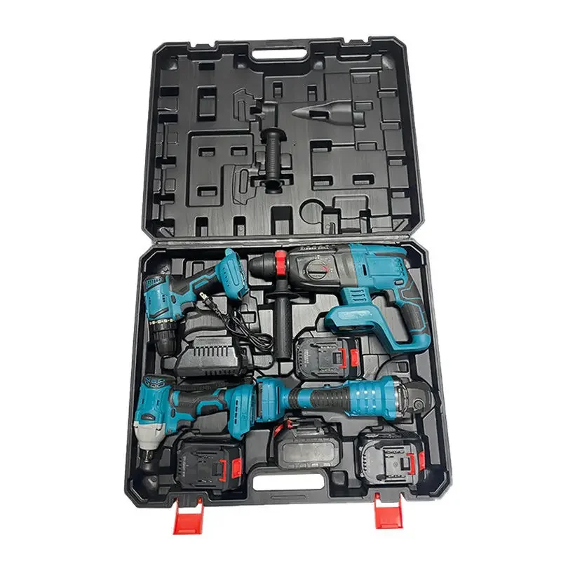 Factory direct sales Power tool 4-piece set Portable cordless power tool set Household power tool set