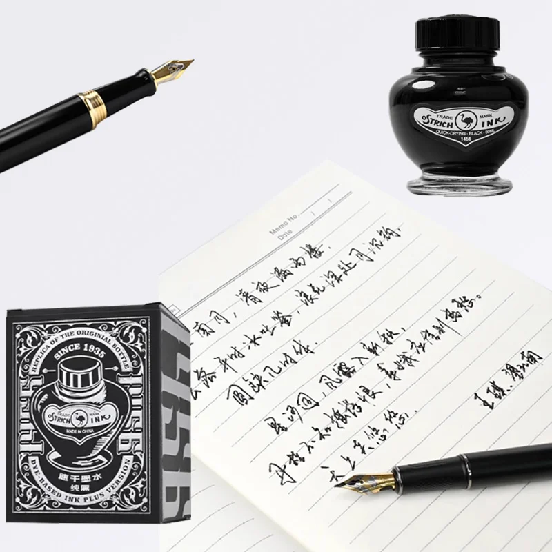60ml Quick-drying Ink Non-carbon Not Easy To Block Pen for Business Office Students' Notes Daily Calligraphy Practice