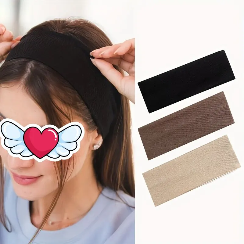 4Pcs Simple Fashion Women Solid Color Elastic HairBands Cute Wash Face Make-up Hair Band Vintage Sports Running Yoga Headbands