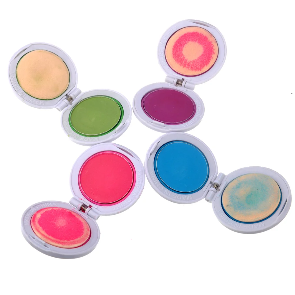 

4 Colors DIY Temporary Hair Chalks Hair Color Pressed Powder Set (Purple & Rosy & Blue & Green) Hair color powder