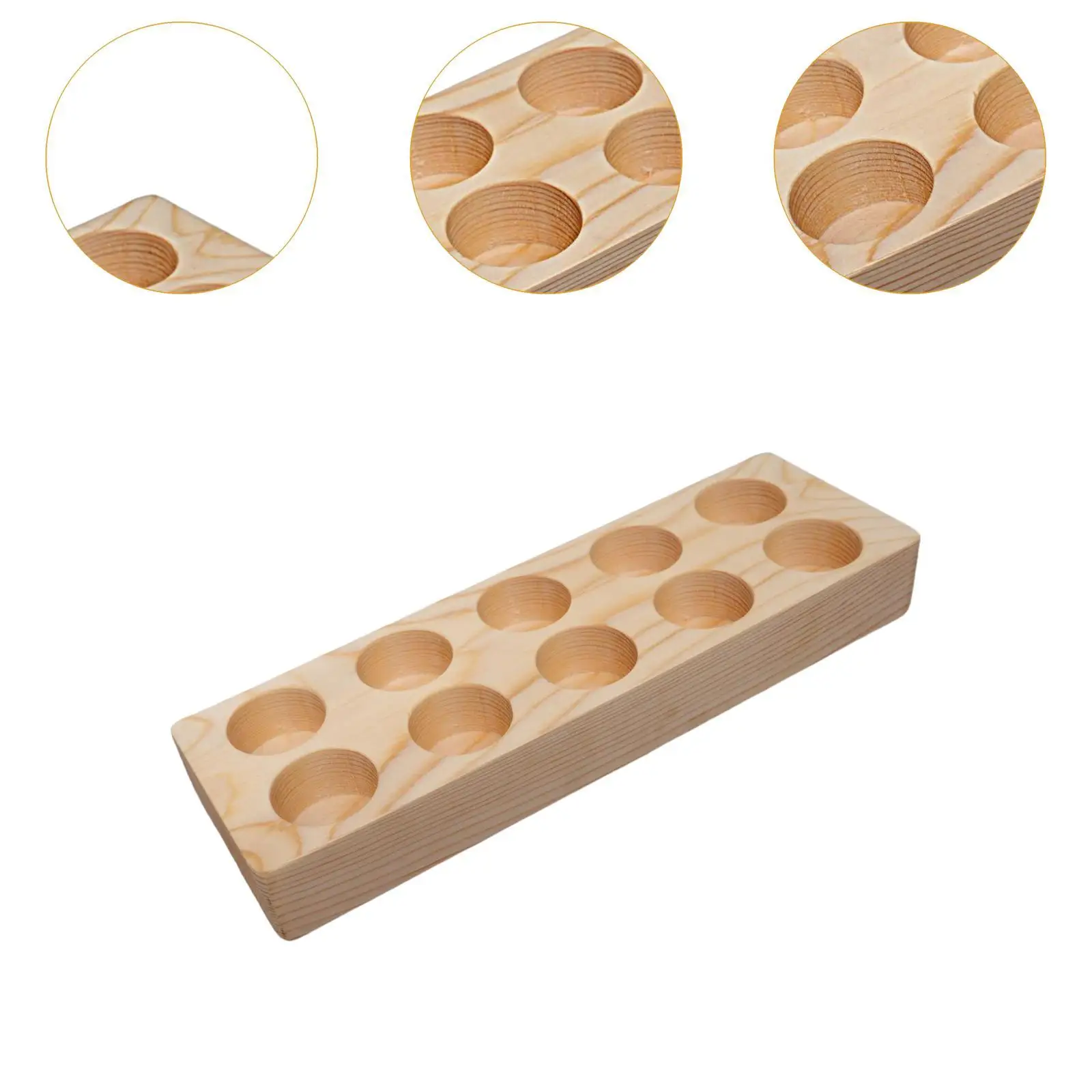 Hölzerner Präsentationsständer, Tischständer für Nagellack, Duftbehälter für Neujahr, Festivals, Geburtstage, Jubiläen, Einweihungsparty