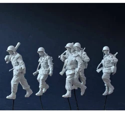 1/35 Korea War US Mortar Team 1950 (5 Figures) Resin Model Soldier Figure Kit Unassembled and Unpainted Free Shipping