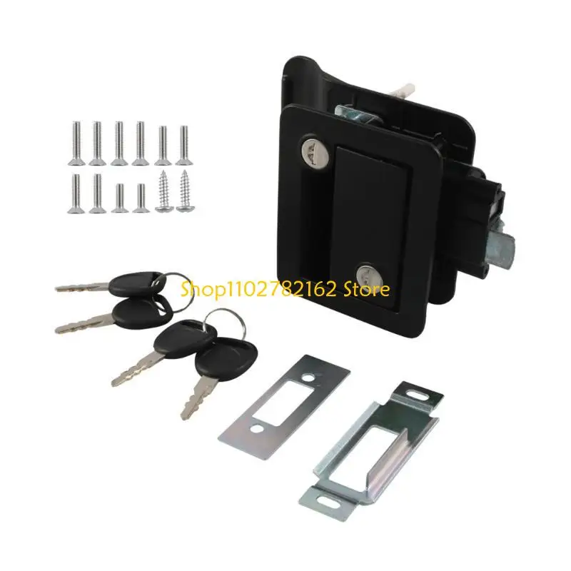 547B Double Open Door Lock for Camper Replacement RVs Entry Door Lock Handle