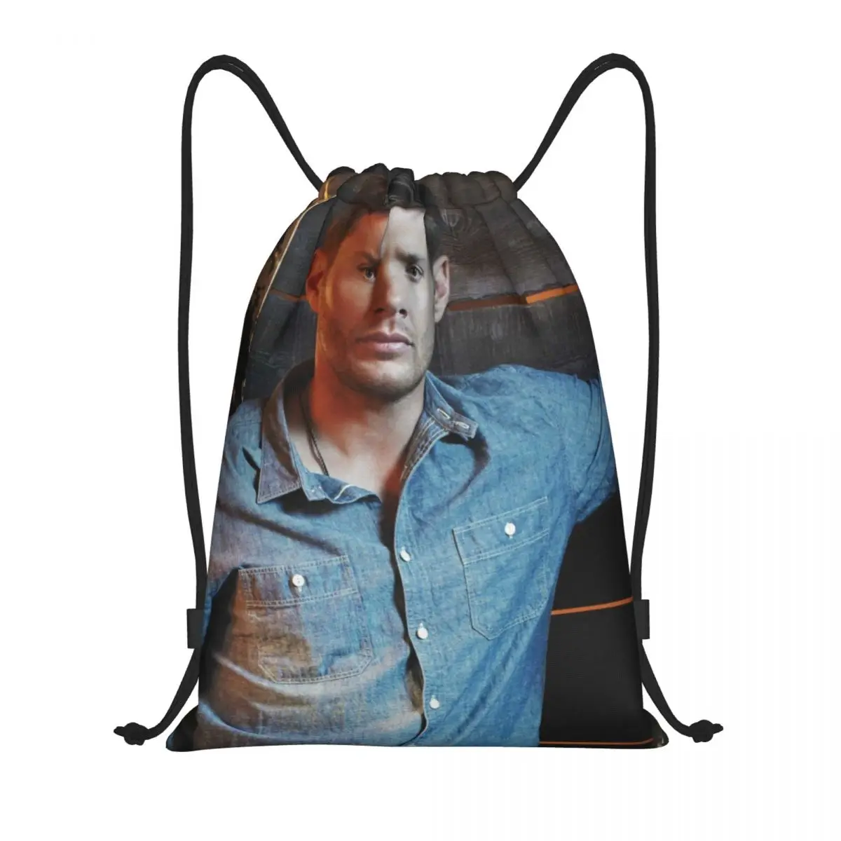 Supernatural TV Show Drawstring Backpack Women Men Gym Sport Sackpack Portable Dean Winchester Shopping Bag Sack