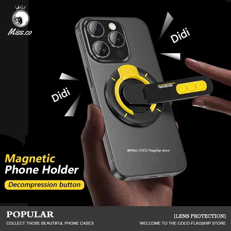 

for MagSafe Stand Grip | With Damping 360° Adjustable Phone Holder Kickstand | Compatible for iPhone 17/16/15/14/13/12 Series