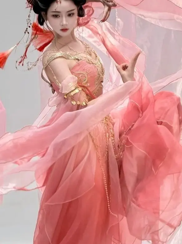 Twilight Cloud Qingshang Taoyao Burning Original Exotic Wind Western Regions Dunhuang Flying Girl National Wind Han Elements