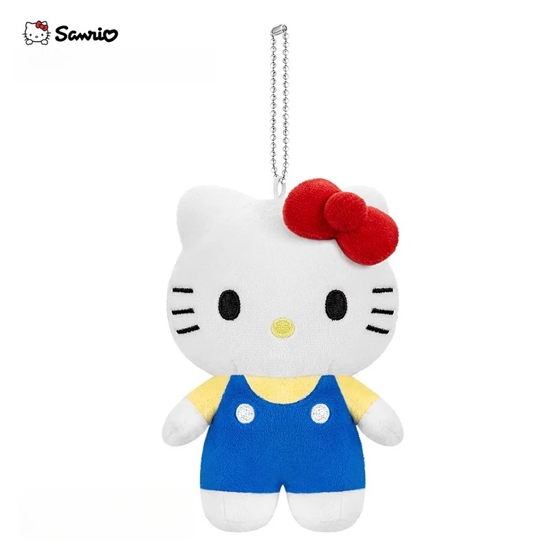 New Sanrio Hello Kitty Plush Toys Keychain Anime Children Stuffed Toy Kitty Plushie Doll Bags Keyring Kawaii Girl Birthday Gifts
