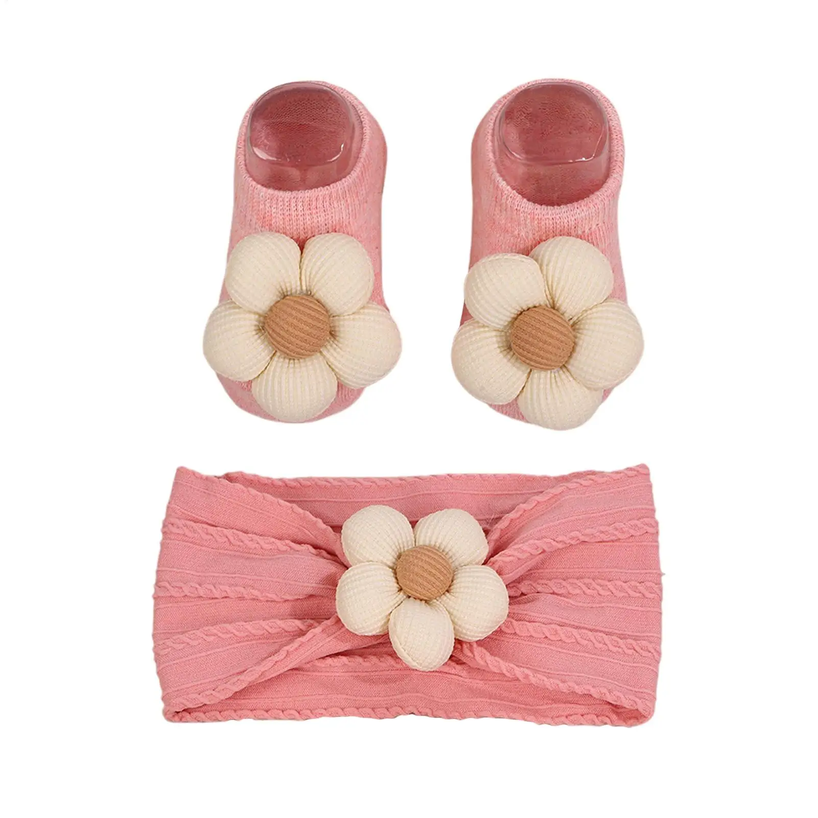 

Girl Headbands Soft Non-Slip Clothing Kids Socks Hair Accessories For Children Girls Walking Photoshoot Baptism Holiday Home