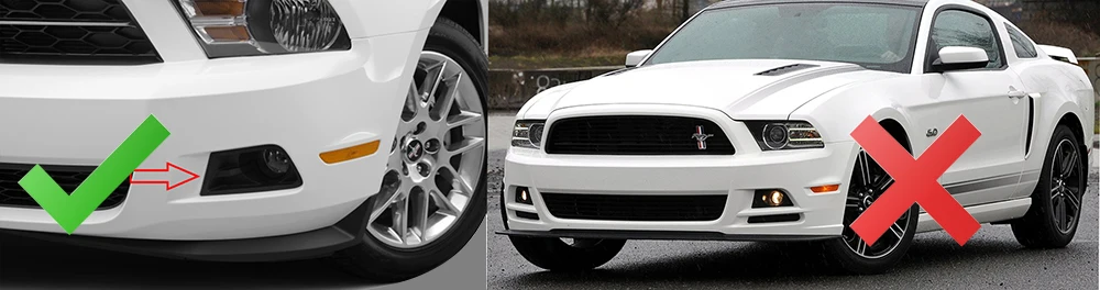 40W Led Fog Lights For Ford Mustang 2011 2012 ( Except for GT; Shelby ) Upgrade White Red Blue Angel Eyes Car DRL Day Lamp detail image 2