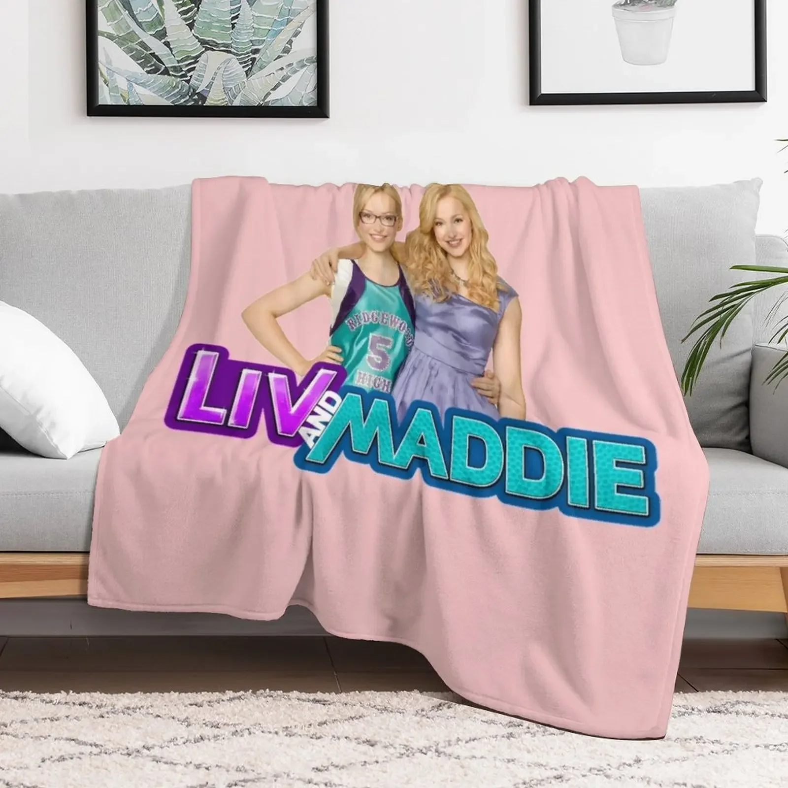 Liv and Maddie Throw Blanket Bed Sofa Quilt Blankets