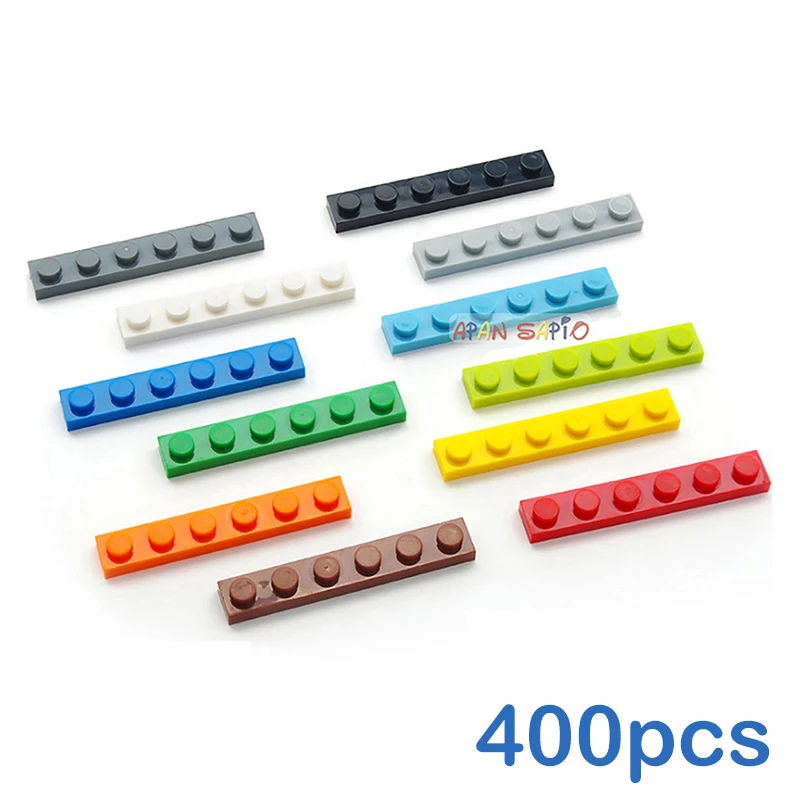 

400pcs Thin Figures Bricks 1x6 Dots DIY Building Blocks 12Color Educational Creative Toys for Children Size Compatible With 3666