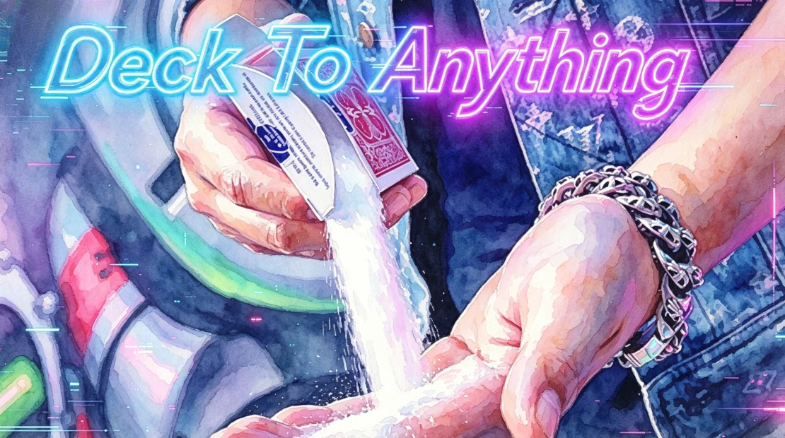 Deck To Anything SansMinds Creative Lab (ALL and Gimmick) Close Up Magic Illusions Street Magic Props Fun Magician Tricks Magia