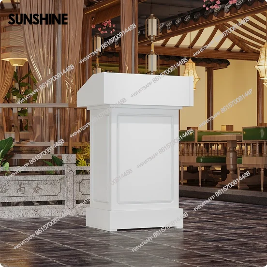 Hotel Solid Wood Consultation Guide Welcome Desk Command Training Reception Desk