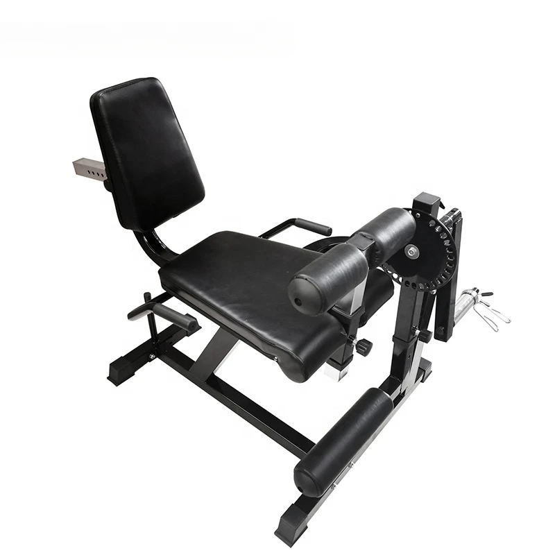 rotary Commercial Gym Equipment Fitness Adjustable Plate Loaded Leg Extension Leg Curl Machine