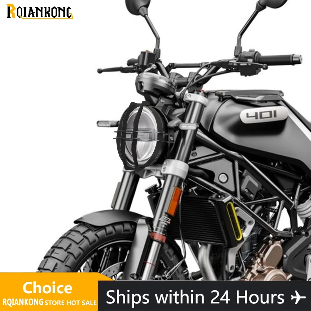 

Motorcycle Headlight Head Light Guard Protector Cover For HUSQVARNA SVARTPILEN 401 250 401/250 SVARTPILEN250 2017-2023 2022 2021