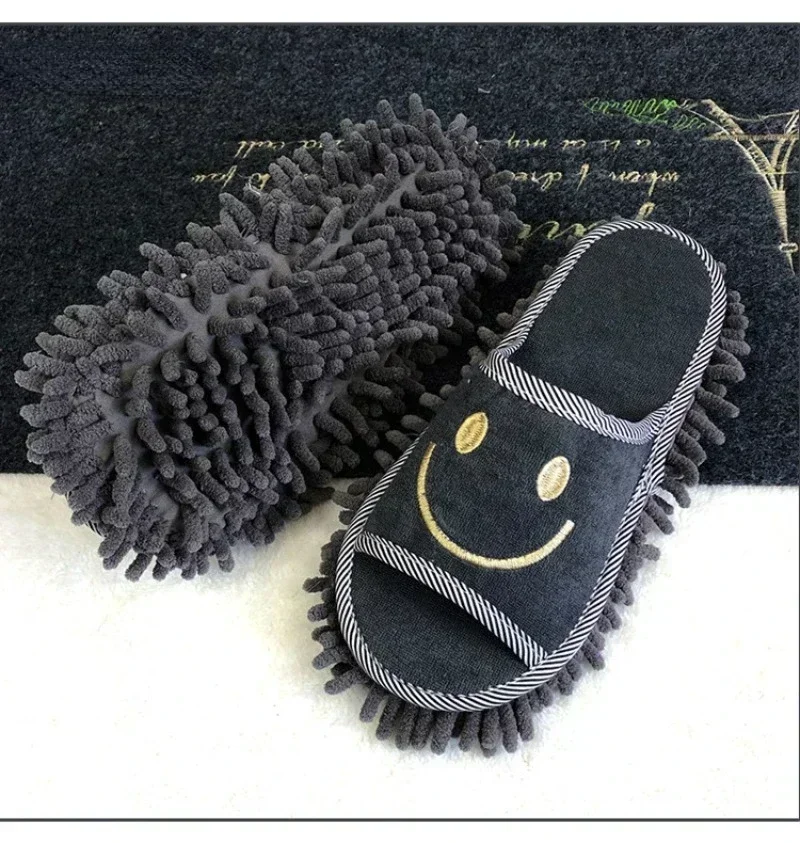 تنظيف النعال لا تساقط الشعر تنظيف الأرضيات قابل للغسل وحيد للإزالة مريحة ممسحة متعددة الوظائف كسول تنظيف الأرضيات الأحذية #3