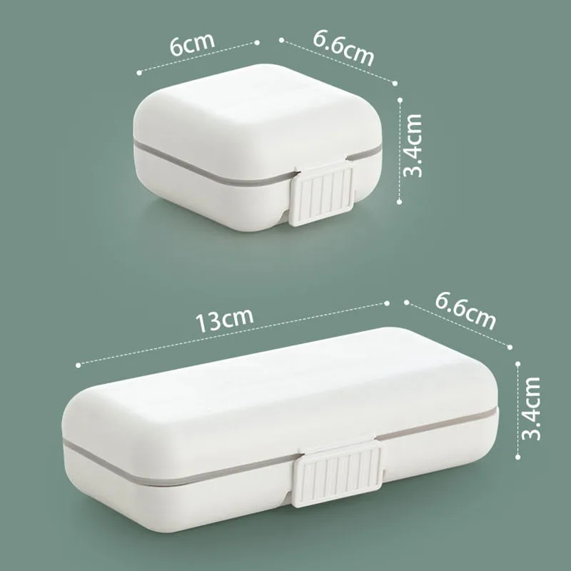 1pc Portable Sealed Pill Storage Box Compartment Portable Mini Pill Box Travel Pill Case Medicine Container