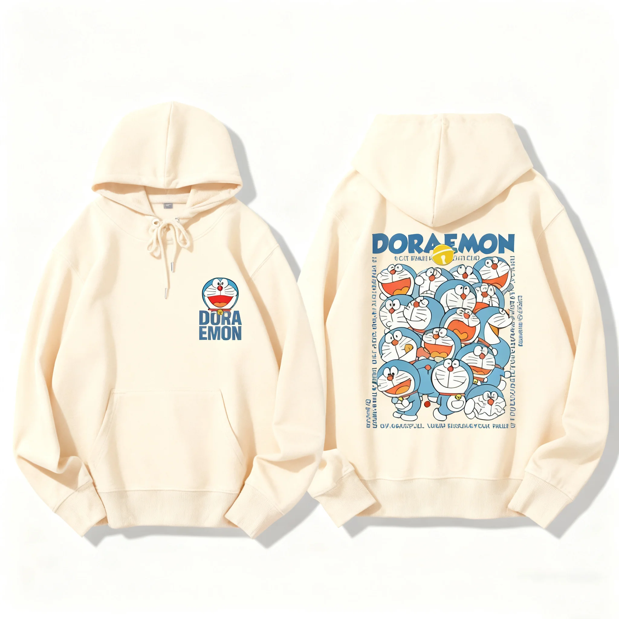 Sweat à capuche Doraemon de dessin animé, nouveau Style japonais, pur coton imprimé, sweat à capuche Cosplay pour hommes et femmes, manteau de sport à thème de Couple, 2026