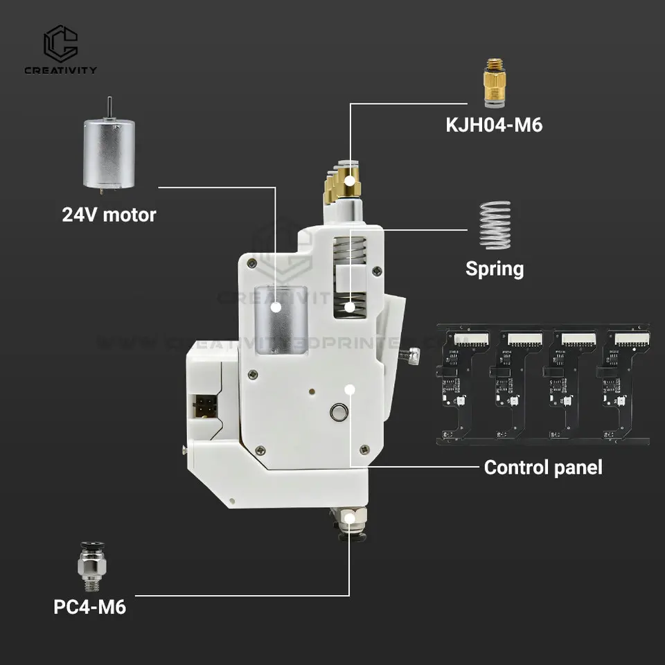 Creativity BMCU 370C AMS Lite 自動補充ファーム（竹研究所用）A1 A1