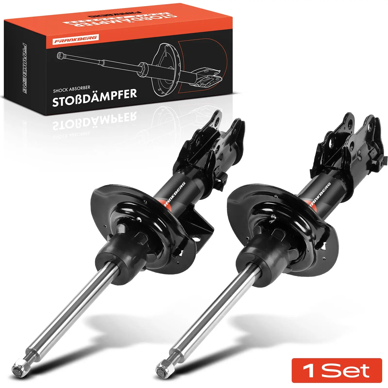 Frankberg 2x schokdemper vooras voor Hyundai i30 KIA Cee'D Pro Cee'D Bj vanaf 2011 54651 A6060 54661 A6050 54661 A6060 54661 A6840