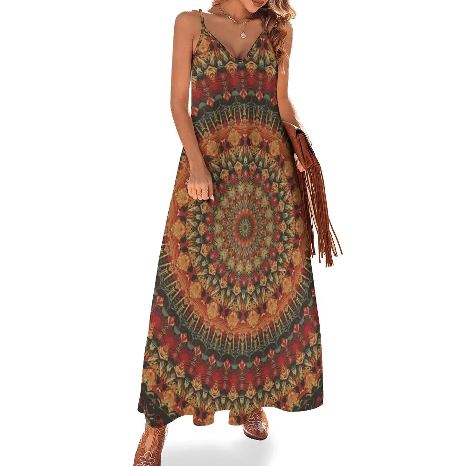 Mandala 128 Sleeveless Dress Evening gown Summer dresses for women summer dresses women 2024 Dress