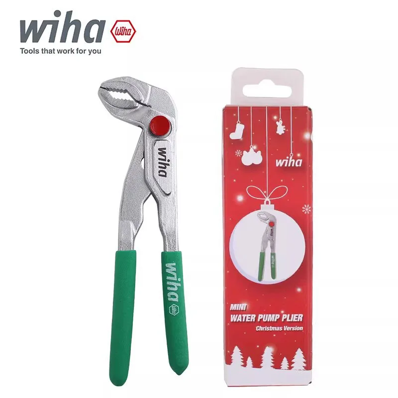 

Мини-плоскогубцы Wiha Christmas лимитированной серии, 125 мм, многофункциональные регулируемые клещи для водопроводных труб 46810