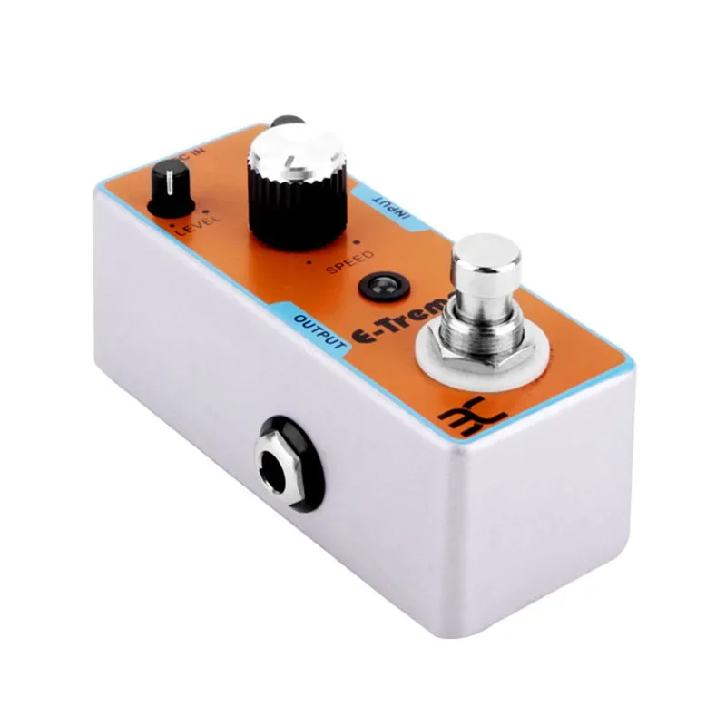 EX New T-Cube Pedal E-Tremolo Guitar Effects Pedal TC-43 Metal Shell + Free Connector